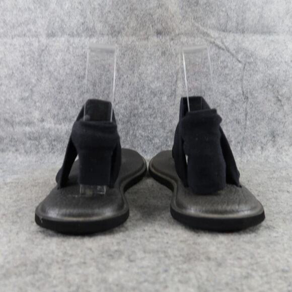 Sanuk Shoes Womens 7 Sandal Yoga Sling Comfort Active Flats Active Black Pull On - Picture 5 of 14